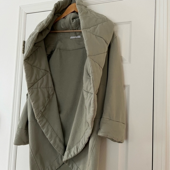 Young Fabulous & Broke Cotton Sandrine Coat in Sage, M/L - Picture 6 of 10